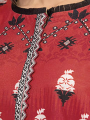 edenrobe Allure Embroidered Khaddar Unstitched 2Pc Suit EWU22V11-25032