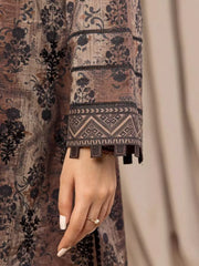 edenrobe Premium Embroidered Unstitched Khaddar 2Pc EWU22V11-25033