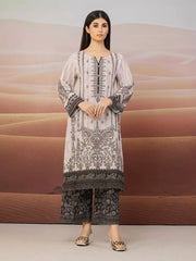 edenrobe Premium Embroidered Unstitched Khaddar 2Pc EWU22V11-25034