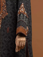 edenrobe Premium Embroidered Unstitched Khaddar 2Pc EWU22V11-25036