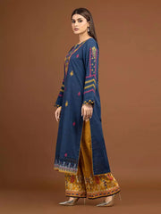 edenrobe Premium Embroidered Unstitched Khaddar 2Pc EWU22V11-25037