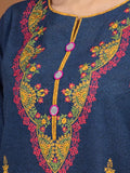 edenrobe Premium Embroidered Unstitched Khaddar 2Pc EWU22V11-25037