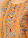 edenrobe Premium Embroidered Unstitched Khaddar 3Pc EWU22V12-25005