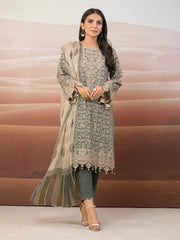 edenrobe Premium Embroidered Unstitched Khaddar 3Pc EWU22V12-25009