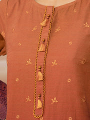 edenrobe Premium Embroidered Unstitched Khaddar 3Pc EWU22V12-25012