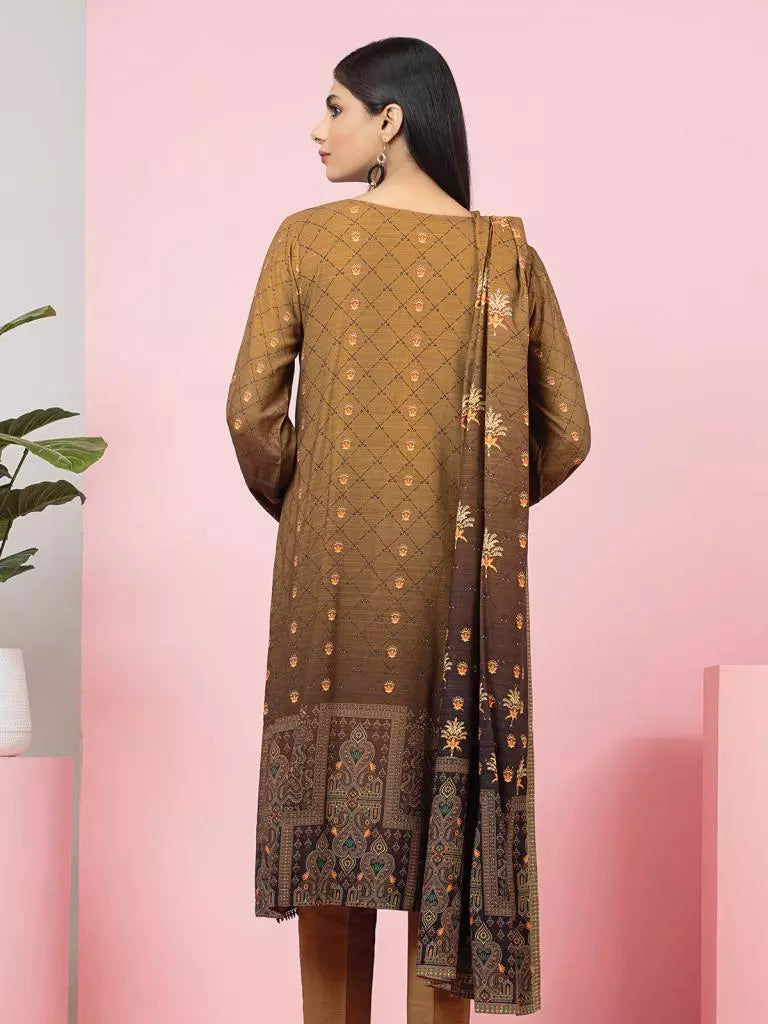 edenrobe Allure Printed Viscose Unstitched 3Pc Suit EWU22V13-24006