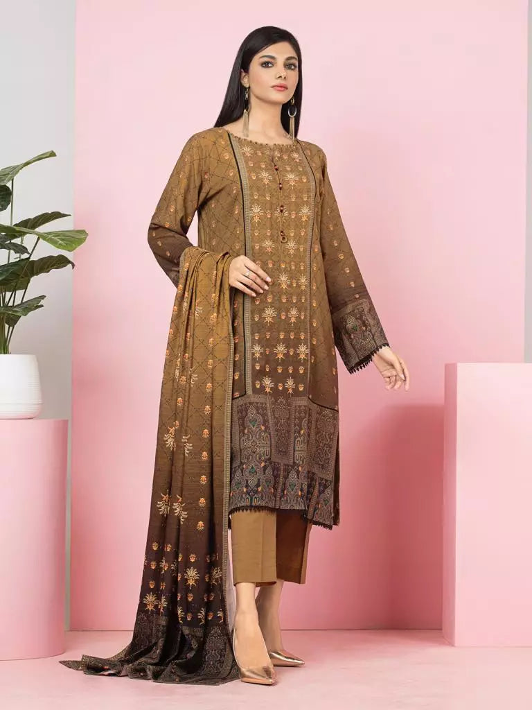 edenrobe Allure Printed Viscose Unstitched 3Pc Suit EWU22V13-24006