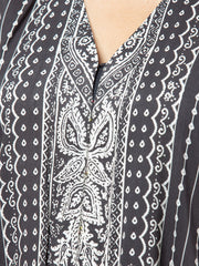edenrobe Allure Viscose Unstitched Printed 3Pc Suit EWU22V13-24017