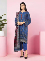 edenrobe Allure Viscose Unstitched Printed 3Pc Suit EWU22V13-24020