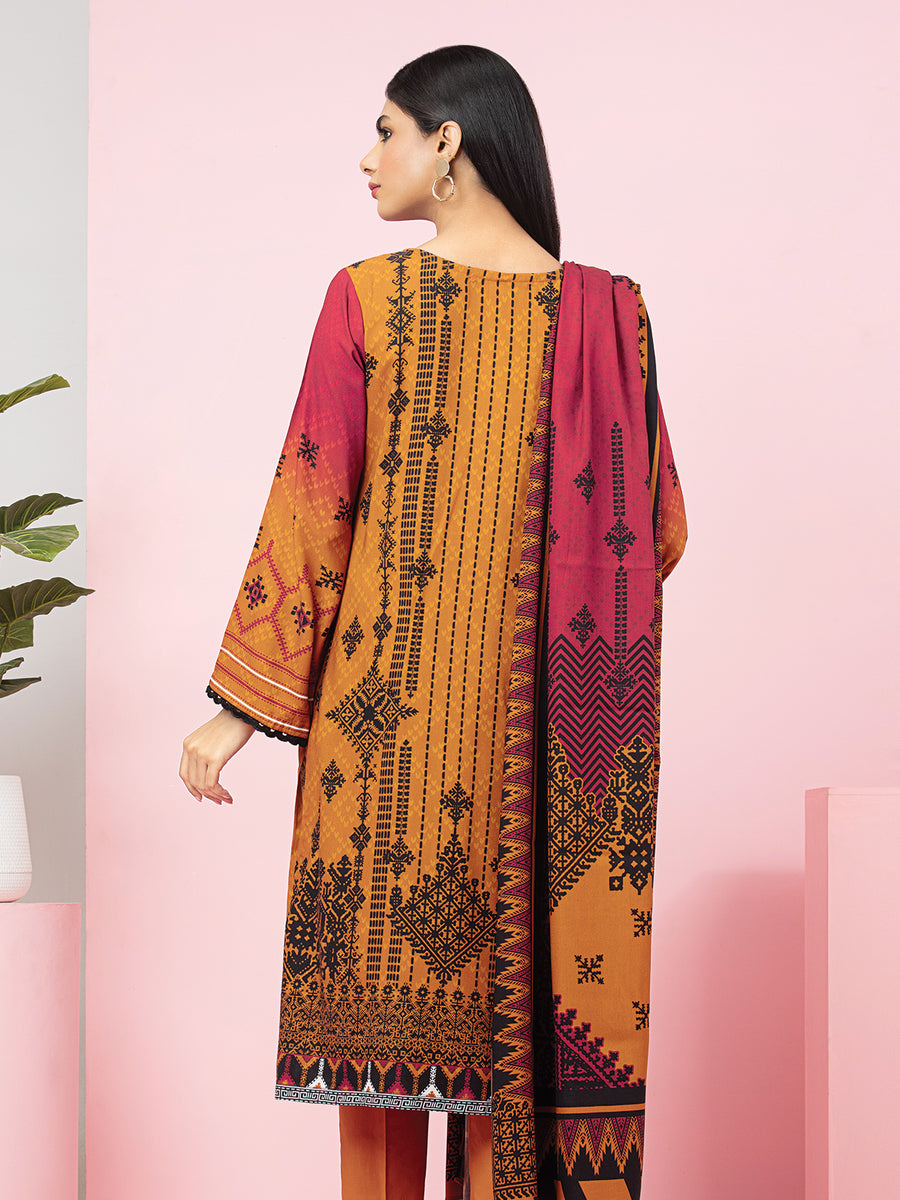 edenrobe Allure Viscose Unstitched Printed 3Pc Suit EWU22V13-24027