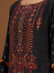 edenrobe Premium Embroidered Unstitched Viscose 3Pc EWU22V13-24048