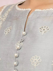edenrobe Premium Festive Unstitched Chanderi 3Piece Suit EWU22V6-25100