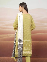 edenrobe Allure Embroidered Cotail Unstitched 3Pc Suit EWU22V8-25000