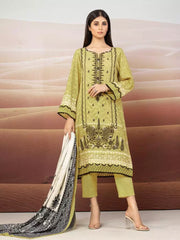edenrobe Allure Embroidered Cotail Unstitched 3Pc Suit EWU22V8-25000