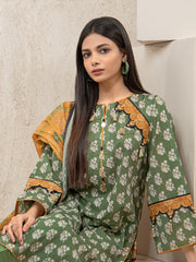 edenrobe Allure Lawn Unstitched Printed 3Pc Suit EWU23A1-26000