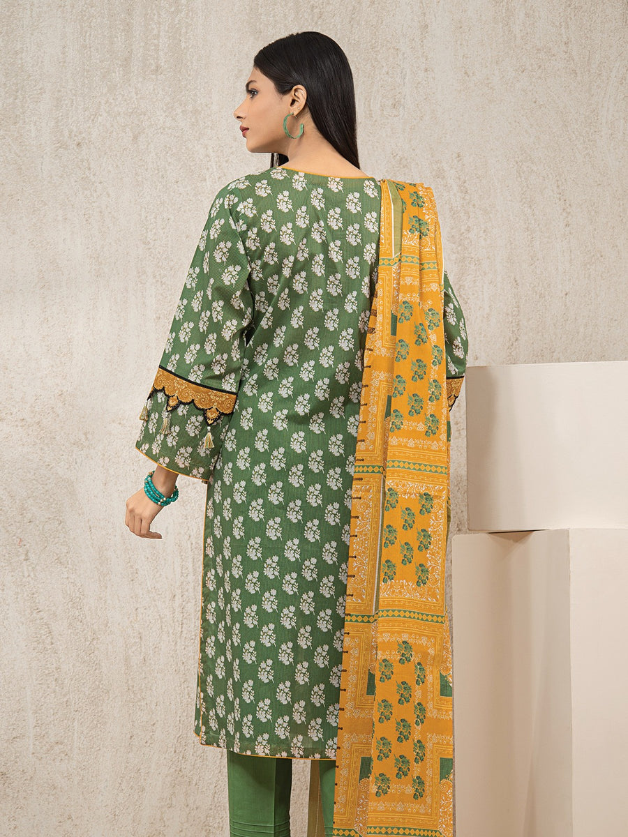edenrobe Allure Lawn Unstitched Printed 3Pc Suit EWU23A1-26000