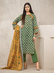 edenrobe Allure Lawn Unstitched Printed 3Pc Suit EWU23A1-26000