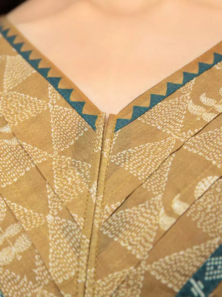 edenrobe Allure Lawn Unstitched Printed 3Pc Suit EWU23A1-26008