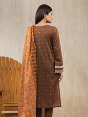 edenrobe Allure Lawn Unstitched Printed 3Pc Suit EWU23A1-26009