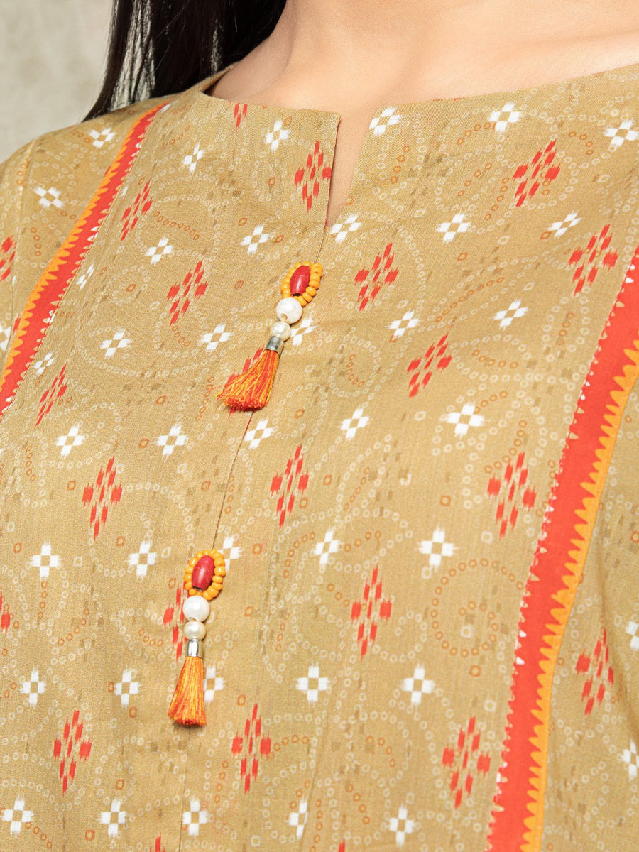 edenrobe Allure Lawn Unstitched Printed 3Pc Suit EWU23A1-26012