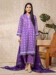 edenrobe Allure Lawn Unstitched Printed 3Pc Suit EWU23A1-26015