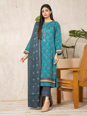 edenrobe Allure Lawn Unstitched Printed 3Pc Suit EWU23A1-26020