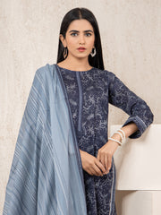 edenrobe Allure Lawn Unstitched Printed 3Pc Suit EWU23A1-26022