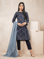 edenrobe Allure Lawn Unstitched Printed 3Pc Suit EWU23A1-26022