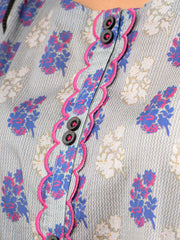 edenrobe Allure Lawn Unstitched Printed 3Pc Suit EWU23A1-26025