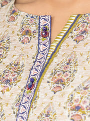 edenrobe Allure Lawn Unstitched Printed 3Pc Suit EWU23A1-26031