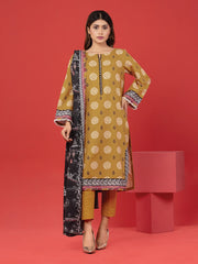 edenrobe Allure Lawn Unstitched Printed 3Pc Suit EWU23A1-26036