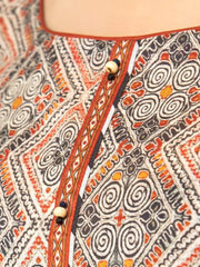 edenrobe Allure Lawn Unstitched Printed 3Pc Suit EWU23A1-26040