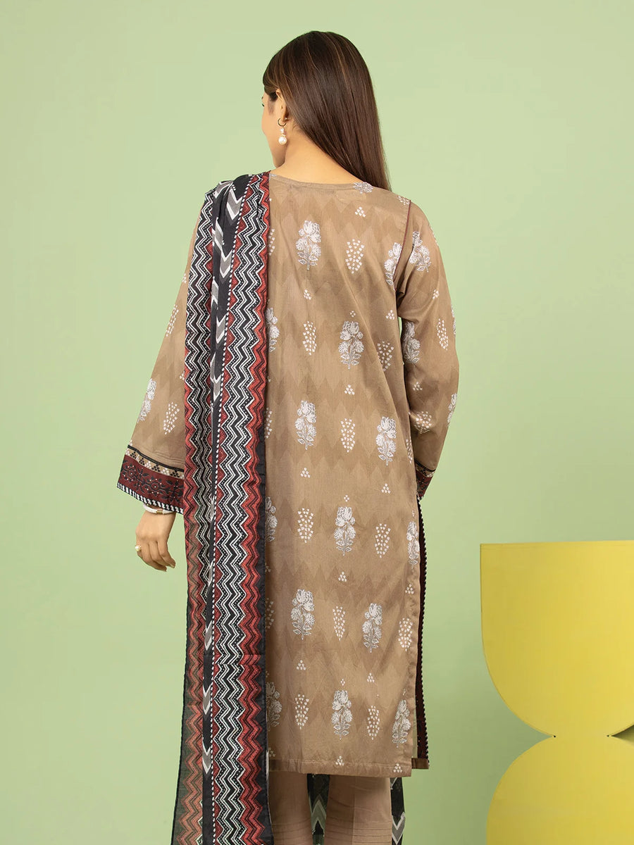 edenrobe Allure Lawn Unstitched Printed 3Pc Suit EWU23A1-26044