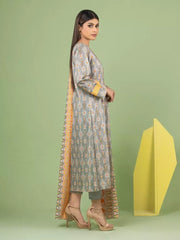 edenrobe Allure Lawn Unstitched Printed 3Pc Suit EWU23A1-26067