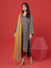 edenrobe Allure Lawn Unstitched Printed 3Pc Suit EWU23A1-26068
