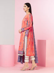 edenrobe Allure Lawn Unstitched Printed 3Pc Suit EWU23A1-26164