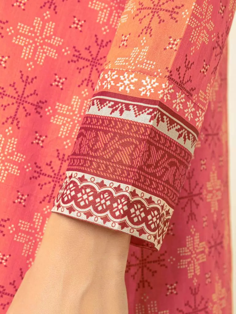 edenrobe Allure Lawn Unstitched Printed 3Pc Suit EWU23A1-26165