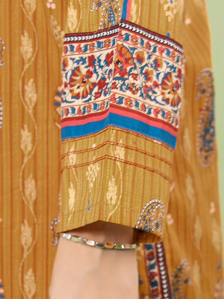 edenrobe Allure Lawn Unstitched Printed 3Pc Suit EWU23A1-26184