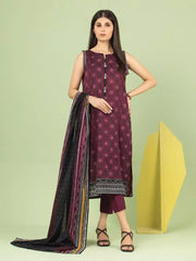 edenrobe Allure Lawn Unstitched Printed 3Pc Suit EWU23A1-26186