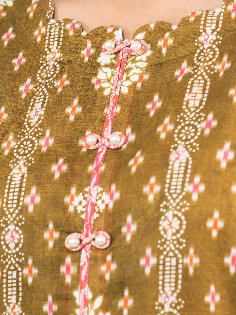 edenrobe Allure Lawn Unstitched Printed 3Pc Suit EWU23A1-26188