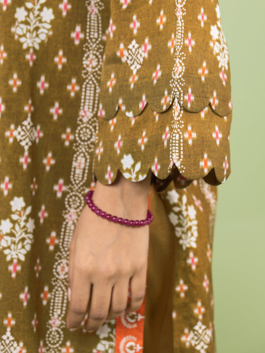 edenrobe Allure Lawn Unstitched Printed 3Pc Suit EWU23A1-26188