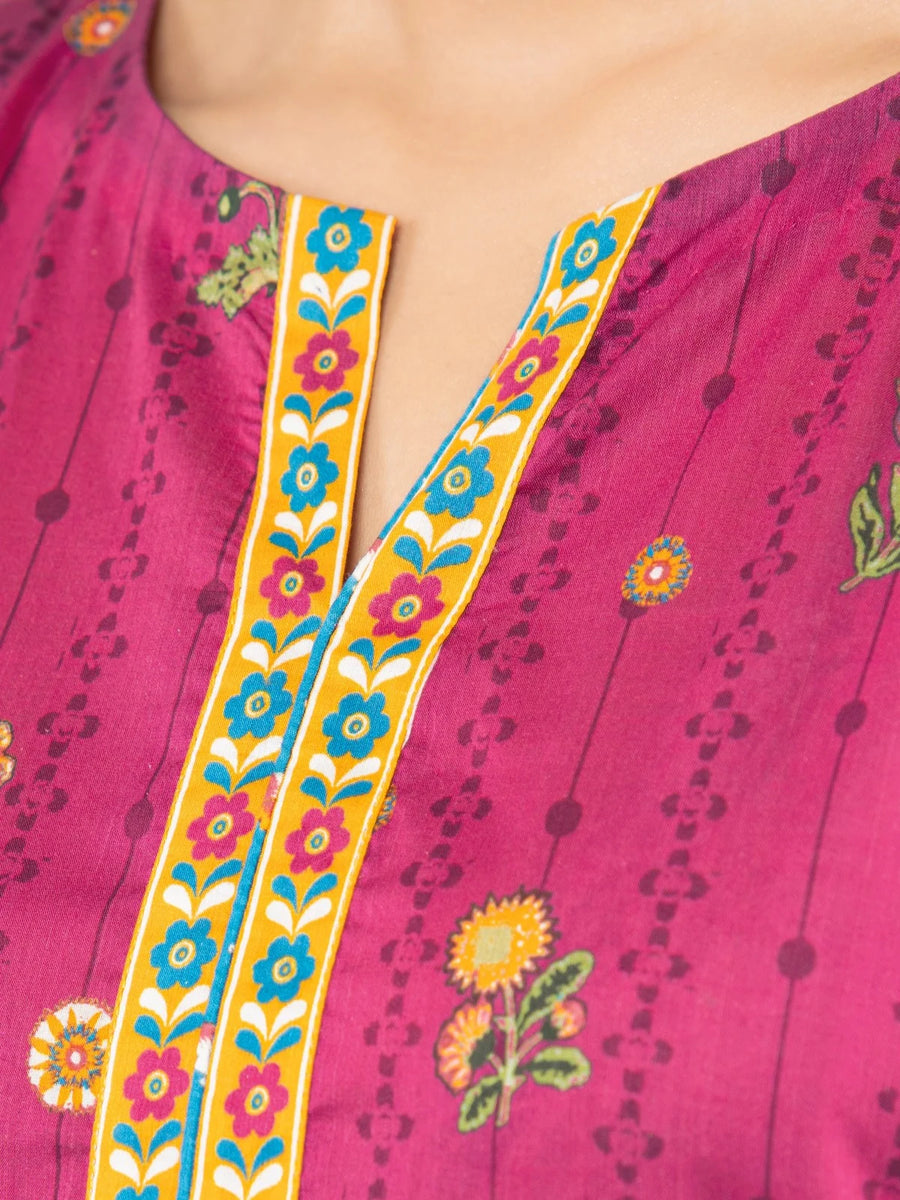 edenrobe Allure Lawn Unstitched Printed 3Pc Suit EWU23A1-26189