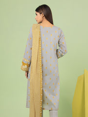 edenrobe Allure Lawn Unstitched Printed 3Pc Suit EWU23A1-26194