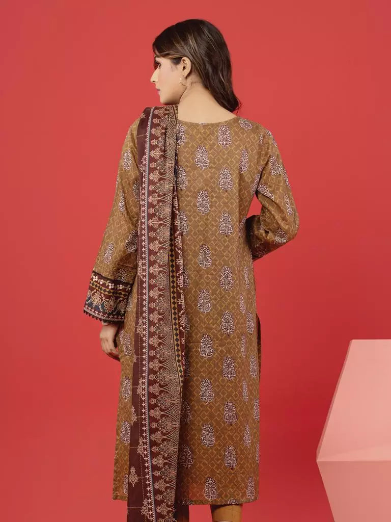 edenrobe Allure Lawn Unstitched Printed 3Pc Suit EWU23A1-26199