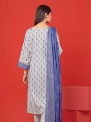 edenrobe Allure Lawn Unstitched Printed 3Pc Suit EWU23A1-26201