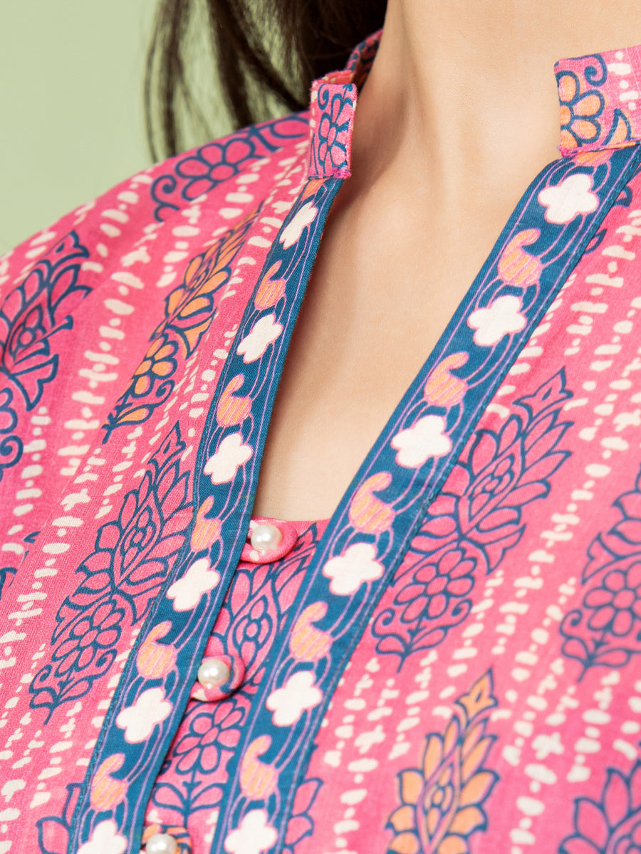 edenrobe Allure Lawn Unstitched Printed 3Pc Suit EWU23A1-26204