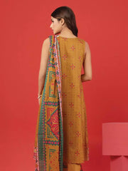 edenrobe Allure Lawn Unstitched Printed 3Pc Suit EWU23A1-26206