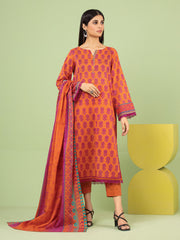 edenrobe Allure Lawn Unstitched Printed 3Pc Suit EWU23A1-26207