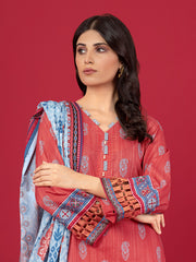 edenrobe Allure Lawn Unstitched Printed 3Pc Suit EWU23A1-26214