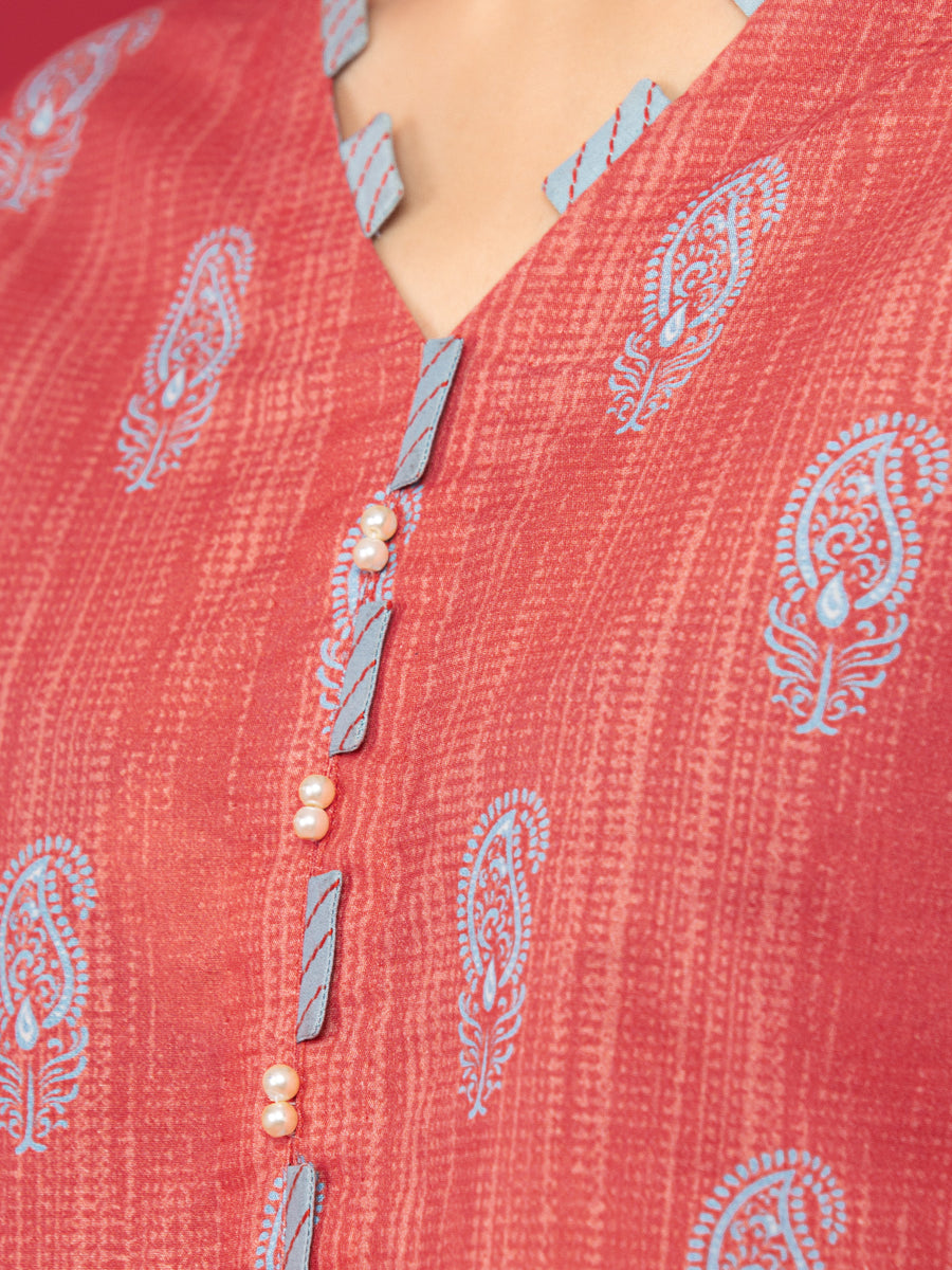 edenrobe Allure Lawn Unstitched Printed 3Pc Suit EWU23A1-26214